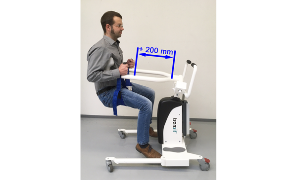 transit transfer lift custom-made product – with long arms