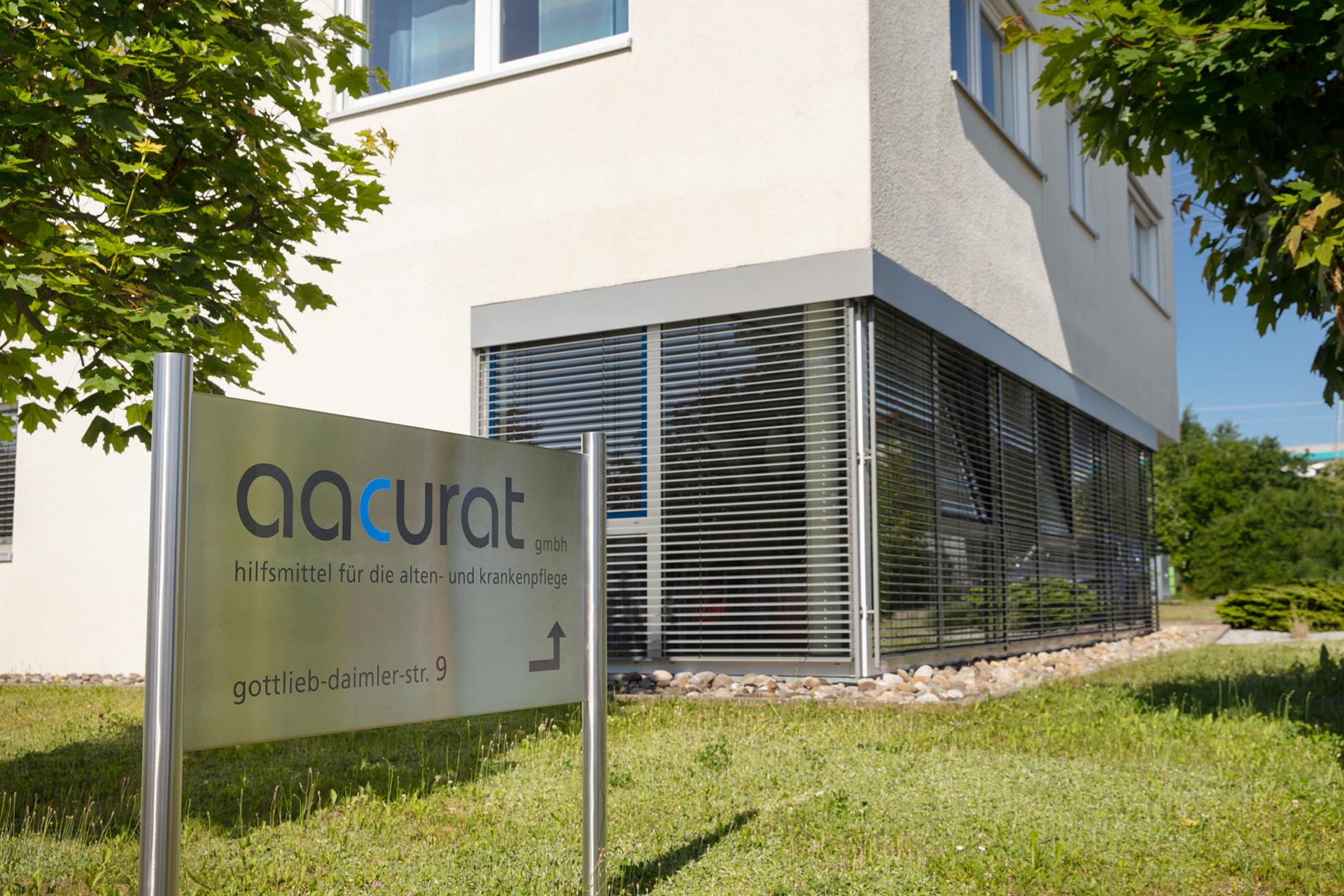 aacurat Pflegehilfsmittel Firmensitz in Hüttlingen in BW